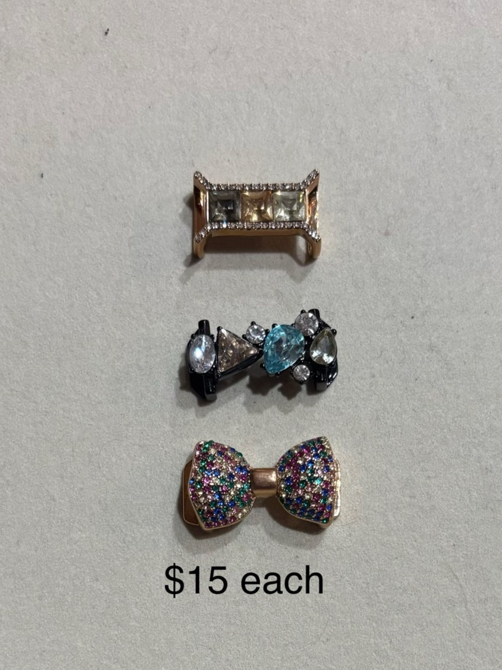 KEEP Collective Multicolor Crystal Charms (Gold, Blue, Clear, Multicolor)